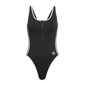 Adidas Women’s Black and White Racerback Classics One-Piece Swimsuit